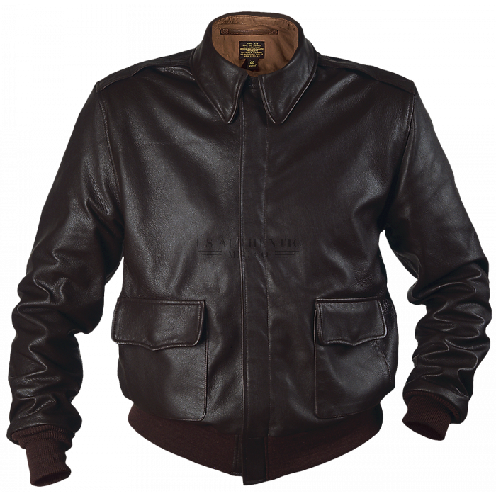 Authentic A2 Leather Flight Jackets_by US AUTHENTIC