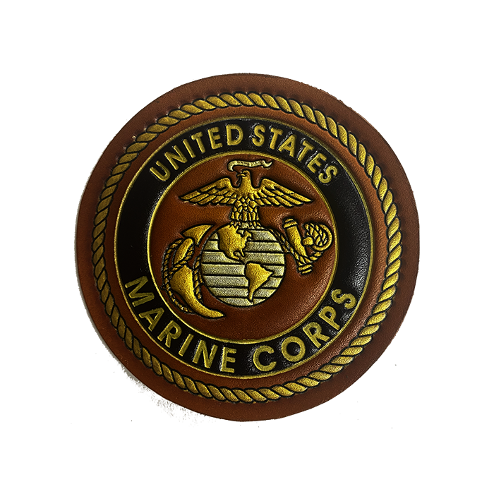 C*a様 USMC刺繍入りブラウンジャケット U.S. Marine Corps Khaki Canvas Jacket With Soft Quilted Lining