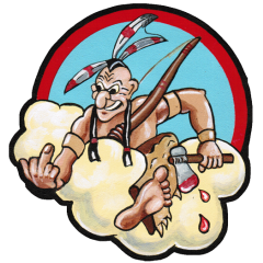 12 AF Cherokee leather patch