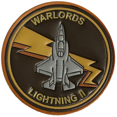 VMFAT 501shoulder patch Warlords Lightning II