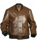 Horsehide russet, double width collar, stock jacket
